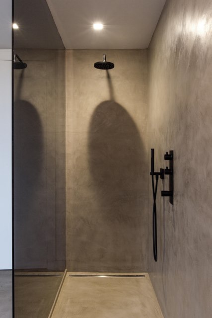 Detail van Mortex-afwerking